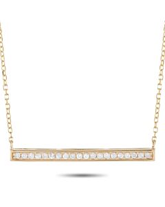 LB Exclusive 14K Yellow Gold 0.10ct Diamond Pendant Necklace