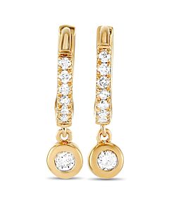 LB Exclusive 14K Yellow Gold 0.15 ct Diamond Earrings