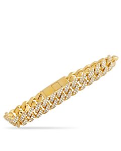 LB Exclusive 14K Yellow Gold 7.91 ct Diamond Bracelet