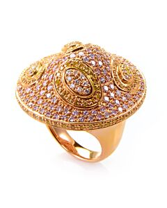 LB Exclusive 18K Rose Gold White and Yellow Diamond Ring CRR8978