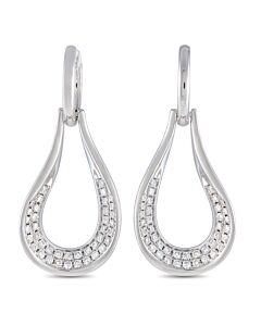 LB Exclusive 18K White Gold 1.65ct Diamond Drop Earrings