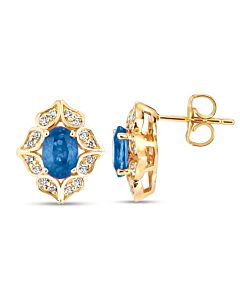 Le Vian  Blueberry Sapphire Earrings set in 14K Honey Gold