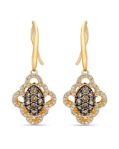 Le Vian Ladies Chocolate Clusters Earrings set in 14K Honey Gold