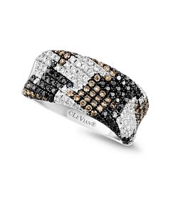 Le Vian Exotics Ring Blackberry Diamonds, Vanilla Diamonds, Chocolate Diamonds set in 14K Vanilla Gold Ring Size 7 ZUHM 23