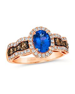 Le Vian Ladies Blueberry Tanzanite Collection Rings set in 14K Strawberry Gold