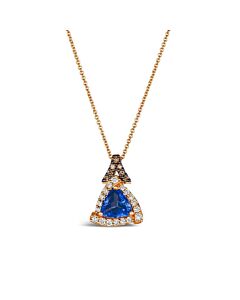 Le Vian Ladies Blueberry Tanzanite Necklaces set in 14K Strawberry Gold
