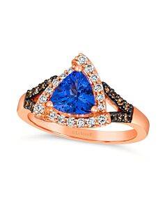 Le Vian Ladies Blueberry Tanzanite Rings set in 14K Strawberry Gold