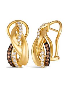 Le Vian Ladies Bold Gold Earrings set in 14K Honey Gold