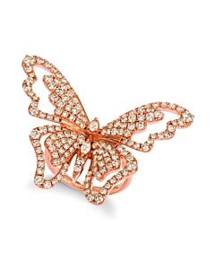 Le Vian Ladies Butterfly Away Rings set in 14K Strawberry Gold