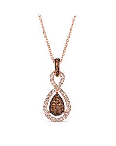 Le Vian Ladies Chocolate And Strawberry Clusters Necklaces set in 14K Strawberry Gold