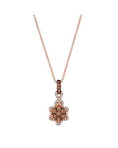 Le Vian Ladies Chocolate Cluster Necklaces in 14K Strawberry Gold