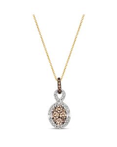 Le Vian Ladies Chocolate Clusters Necklaces set in 14K Two Tone Gold