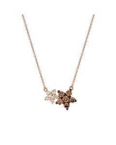 Le Vian Ladies' Chocolate Diamonds Fashion Necklace in 14k Strawberry Gold