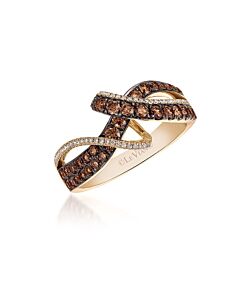 Le Vian Ladies Chocolate Diamonds Fashion Ring in 14k Honey Gold