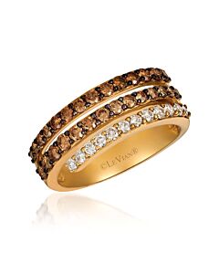 Le Vian Ladies Chocolate Diamonds Fashion Ring in 14k Honey Gold