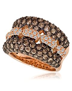 Le Vian Ladies Chocolate Diamonds Fashion Ring in 14k Strawberry Gold