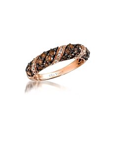 Le Vian Ladies Chocolate Diamonds Rings in 14K Strawberry Gold