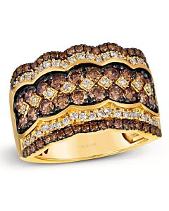 Le Vian Ladies Chocolate Diamonds Rings set in 14K Honey Gold
