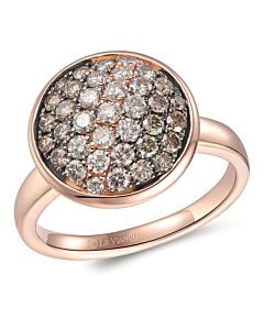 Le Vian Ladies Chocolate Ombre Rings set in 14K Strawberry Gold