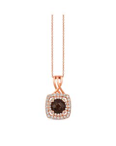 Le Vian Ladies Chocolate Quartz Collection Necklaces set in 14K Strawberry Gold