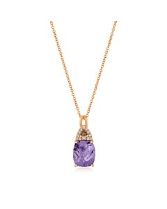 Le Vian Ladies Grape Amethyst Necklaces set in 14K Strawberry Gold