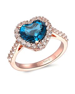 Le Vian Ladies Heart Of The Ocean Collection Rings set in 14K Strawberry Gold