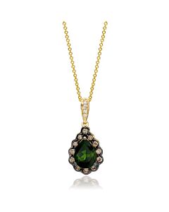 Le Vian Ladies Hunters Green Tourmaline Necklaces set in 14K Honey Gold