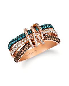 Le Vian Ladies Le Vian Exotics Ring set in 14K Strawberry Gold