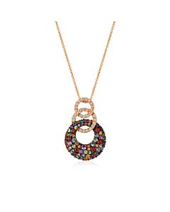 Le Vian Ladies Mulitcolorata Necklaces set in 14K Strawberry Gold