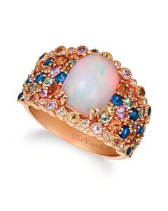 Le Vian Ladies Neopolitan Opal Collection Rings set in 14K Strawberry Gold