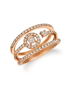 Le Vian Ladies Nude Palette Ring set in 14K Strawberry Gold
