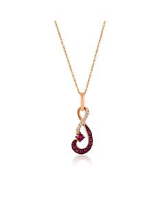 Le Vian Ladies Passion Ruby Collection Necklaces set in 14K Strawberry Gold