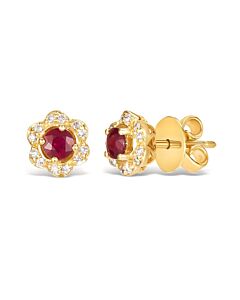 Le Vian Ladies Passion Ruby Earrings set in 14K Honey Gold