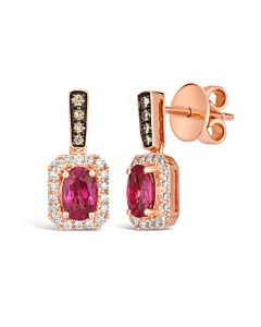 Le Vian Ladies Passion Ruby Earrings set in 14K Strawberry Gold