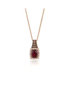 Le Vian Ladies Passion Ruby Necklace set in 14K Strawberry Gold