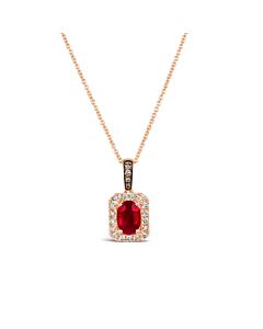 Le Vian Ladies Passion Ruby Necklaces set in 14K Strawberry Gold