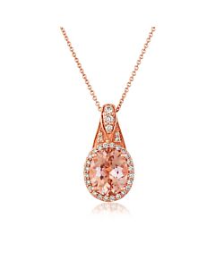 Le Vian Ladies Peach Morganite Collection Necklaces set in 14K Strawberry Gold