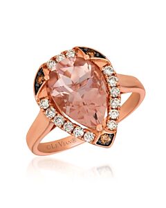 Le Vian Ladies Peach Morganite Collection Rings set in 14K Strawberry Gold