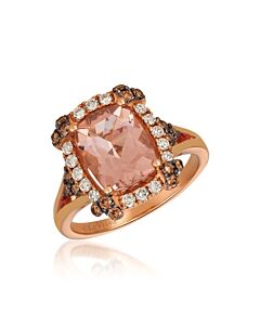 Le Vian Ladies Peach Morganite Collection Rings set in 14K Strawberry Gold