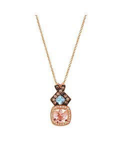 Le Vian Ladies Peach Morganite Necklaces in 14K Strawberry Gold
