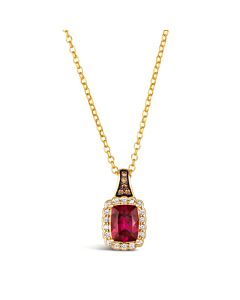 Le Vian Ladies Raspberry Rhodolite Necklaces set in 14K Honey Gold