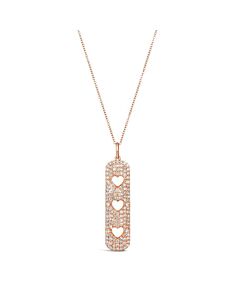 Le Vian Ladies Strawberry and Vanilla Necklace set in 14K Strawberry Gold