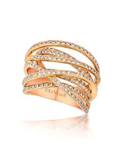 Le Vian Ladies Strawberry And Vanilla Rings in 14K Strawberry Gold