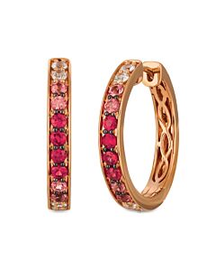 Le Vian Ladies Strawberry Ombré Earrings in 14K Strawberry Gold