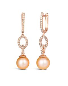 Le Vian Ladies Strawberry Pearl Collection Earrings set in 14K Strawberry Gold