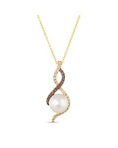 Le Vian Ladies Vanilla Pearls Necklaces set in 14K Honey Gold