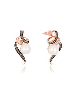 Le Vian Ladies Wisdom Pearls Fashion Earrings in 14k Strawberry Gold