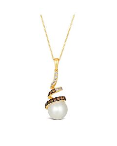 Le Vian Ladies Wisdon Pearls Necklaces set in 14K Strawberry Gold