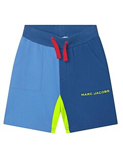 Little Marc Jacobs Boys Pale Blue Logo Bermuda Shorts