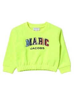 Little Marc Jacobs Girls Ochre Logo Embroidered Fleece Sweatshirt